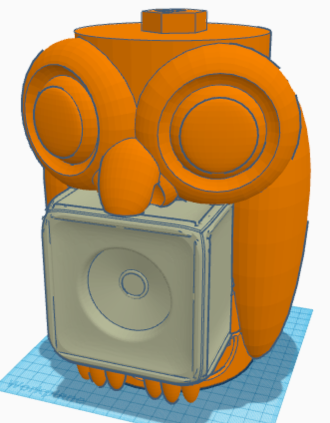 Totem Pole Owl Cube Holder