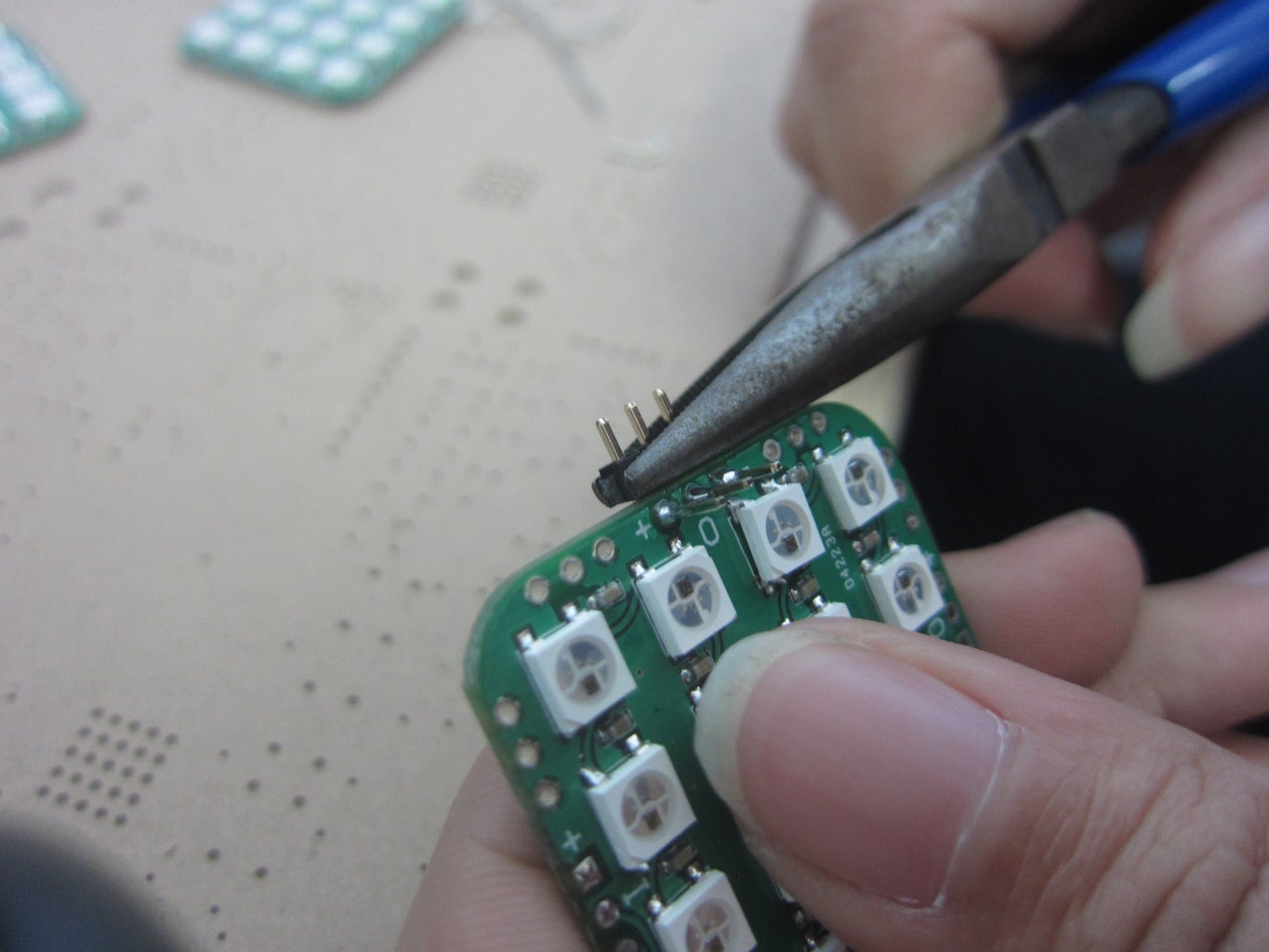 Solding the Header(2.54mm),Connecting the Board2 and Board3