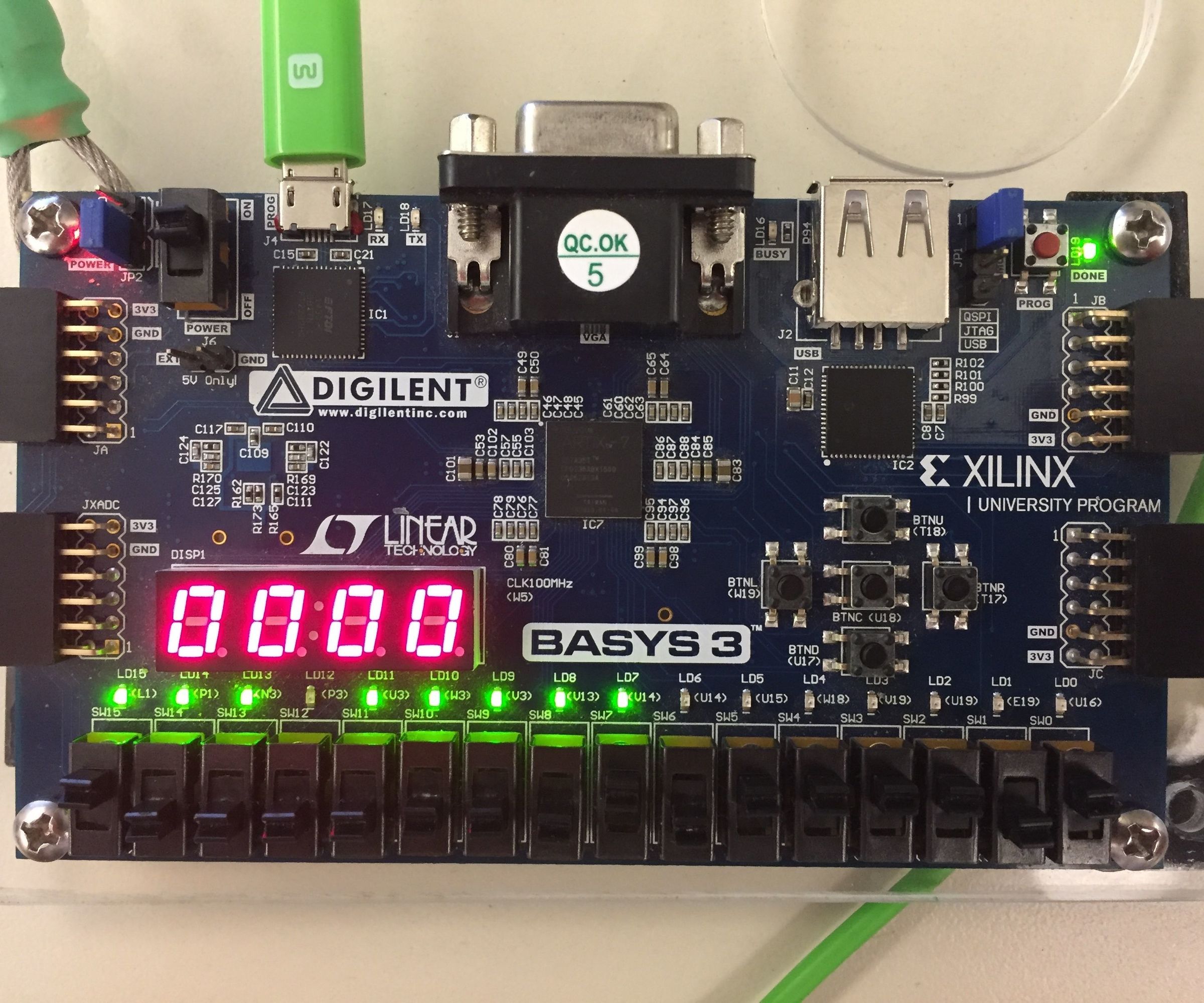 Whack-a-Mole Using a FPGA Board 