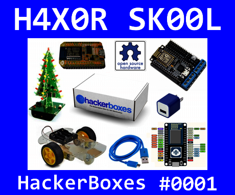 HackerBoxes 0001: Robotic Smart Car, NodeMCU, 3D LED Christmas Tree