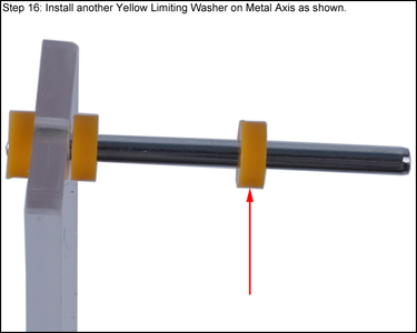 Install Another Yellow Limiting Washer on Metal Axis