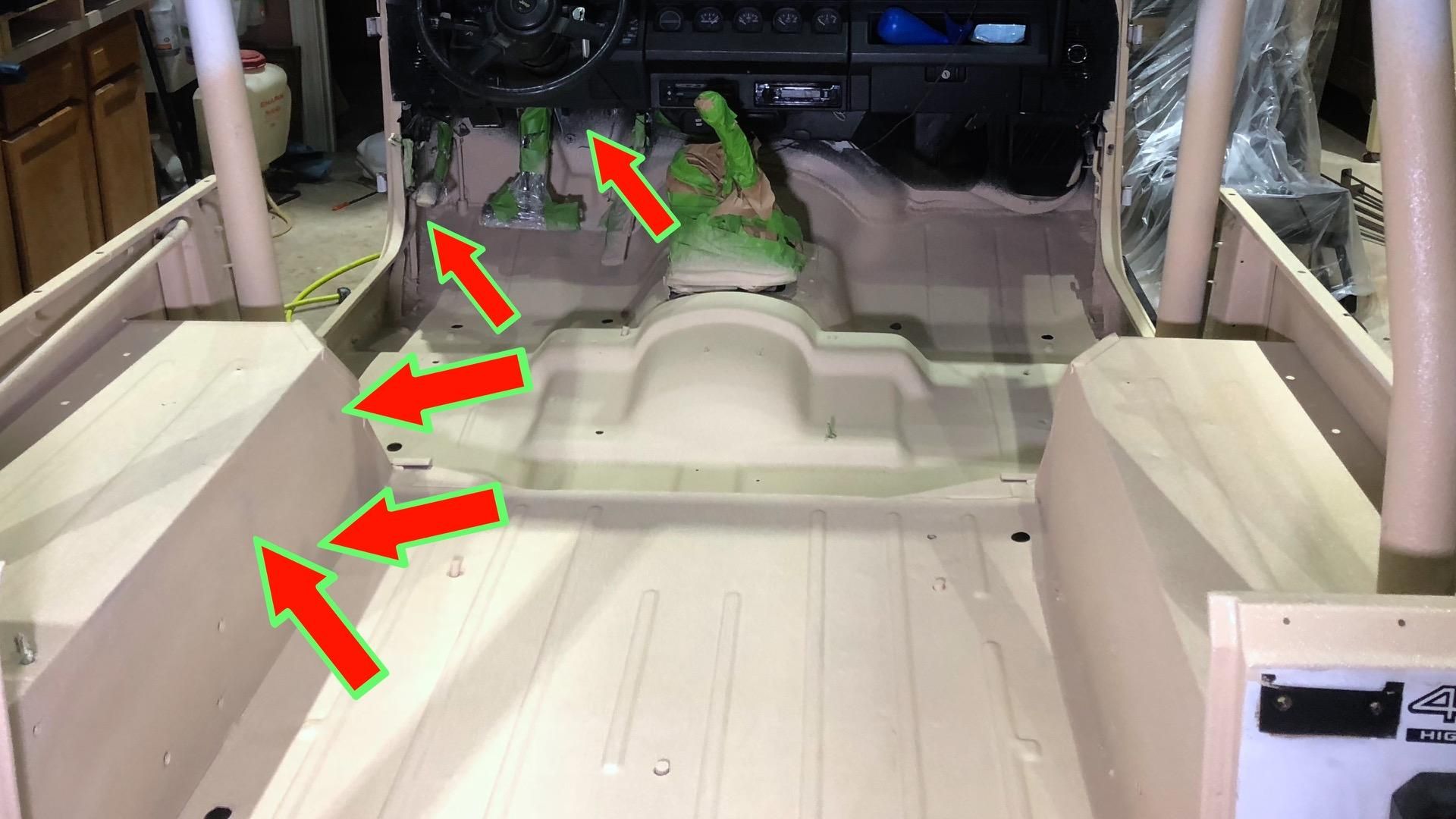 DIY Spray Bedliner for Jeep Wrangler Interior Floor 14 Steps (with
