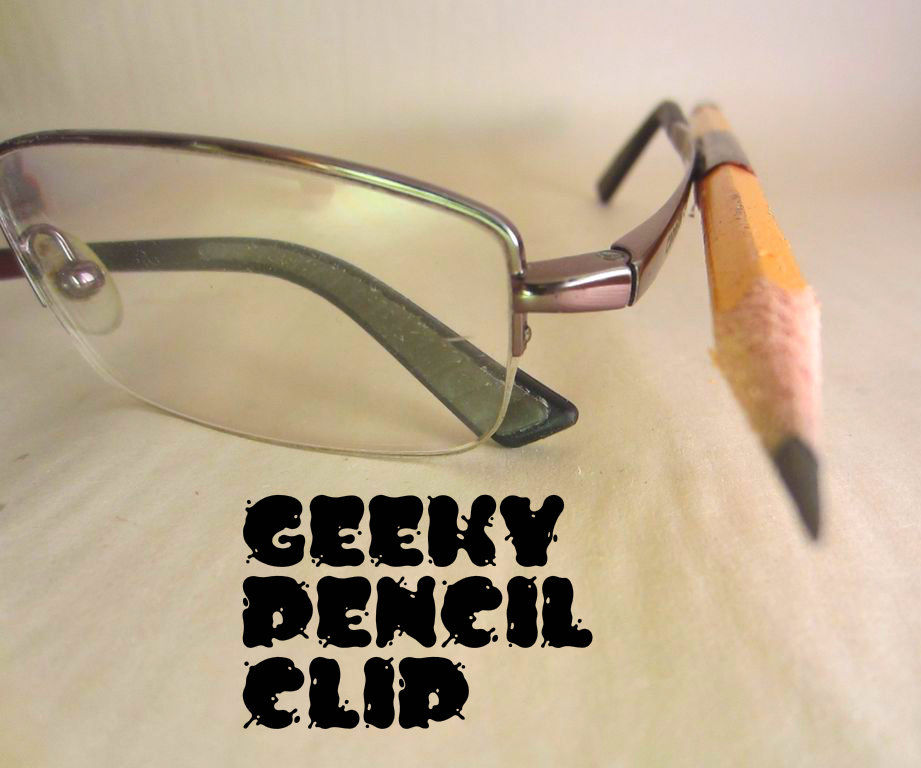 Geeky Glasses Pencil Clip