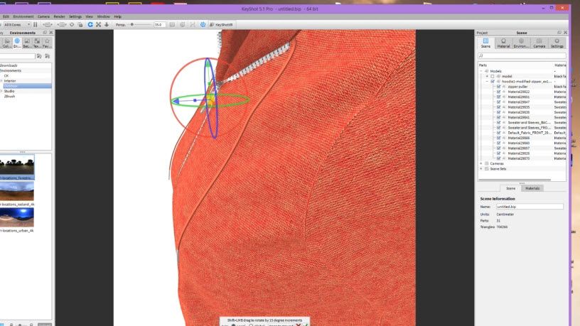 How to Render Realistic 3D Clothes in Keyshot Tutorial : 11 Steps ...