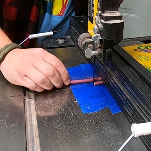 Cutting the Coloured Pencils