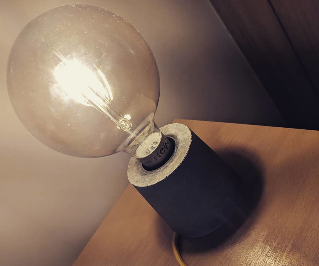 Concrete Table Lamp