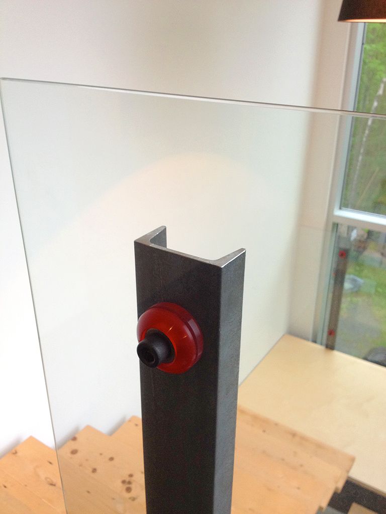 Contemporary Railings Using Skateboard Wheels