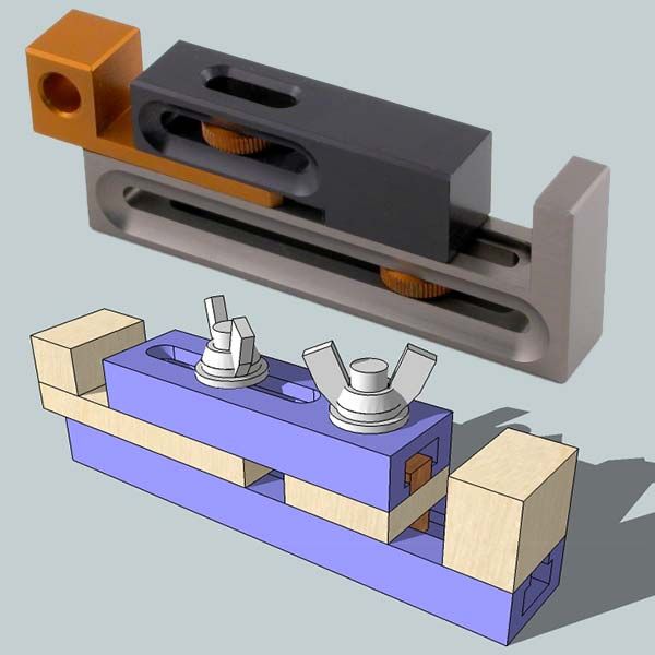 Kerf Dado Setting Jig Made From a T-track Left Over
