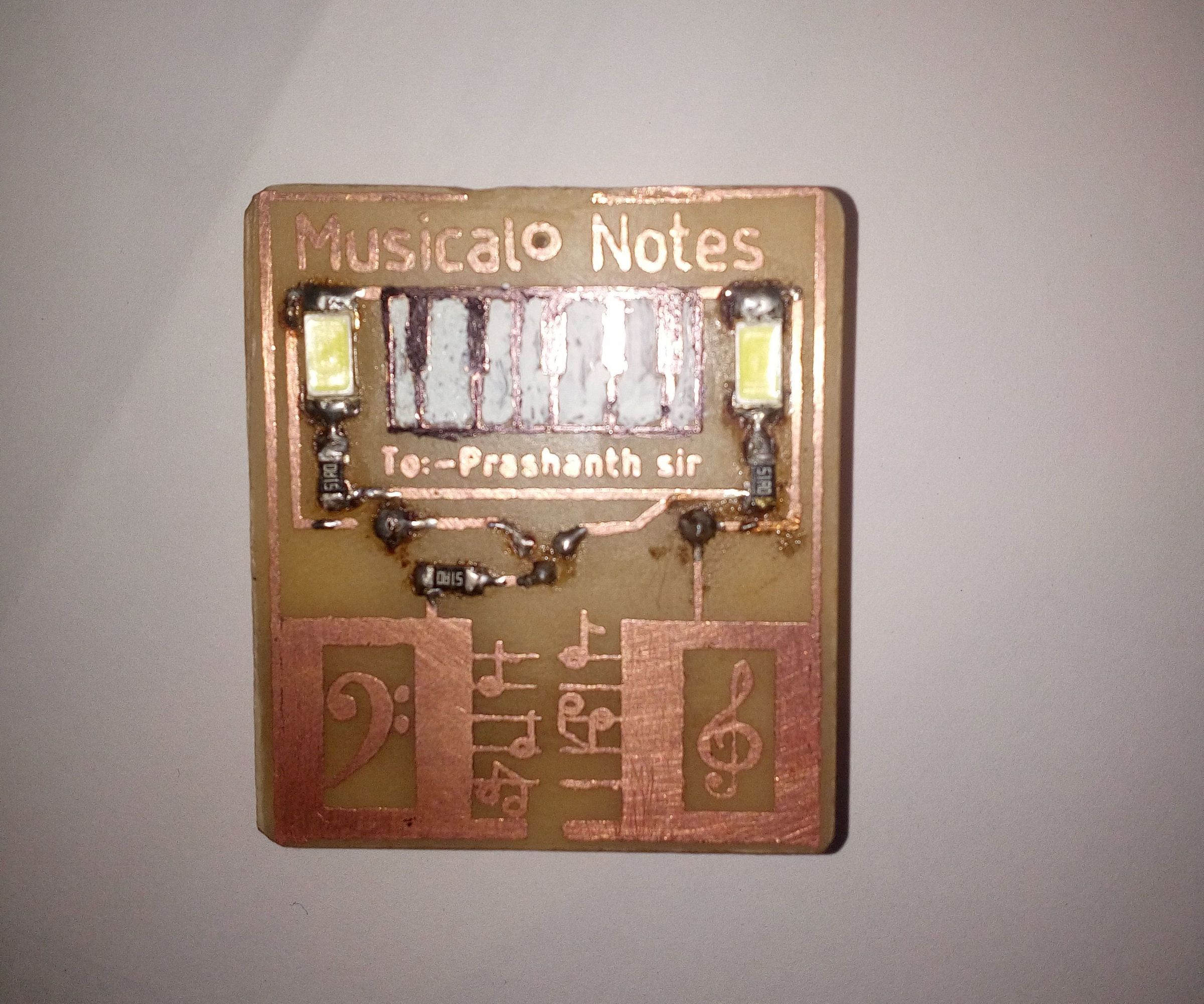 Glowing Piano Keychain