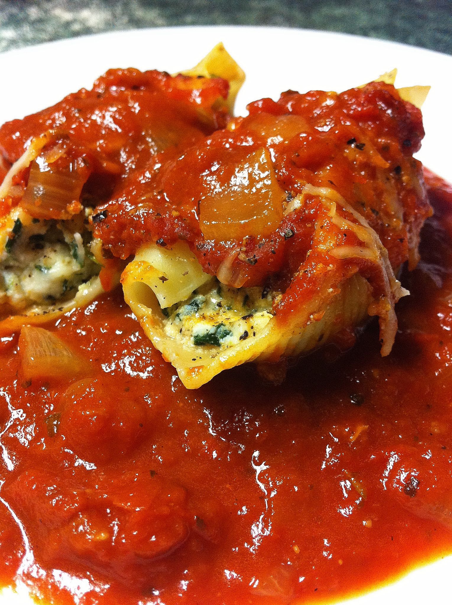 Spinach and Ricotta-Stuffed Shells