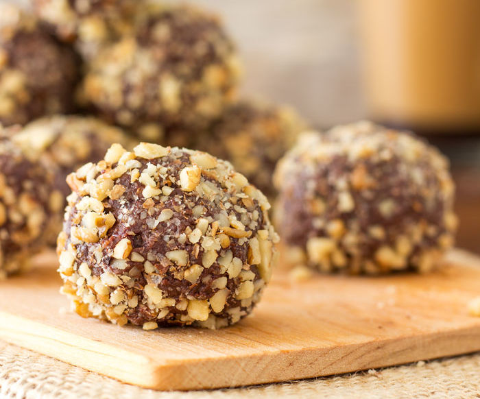 Walnut Dark Chocolate Truffles