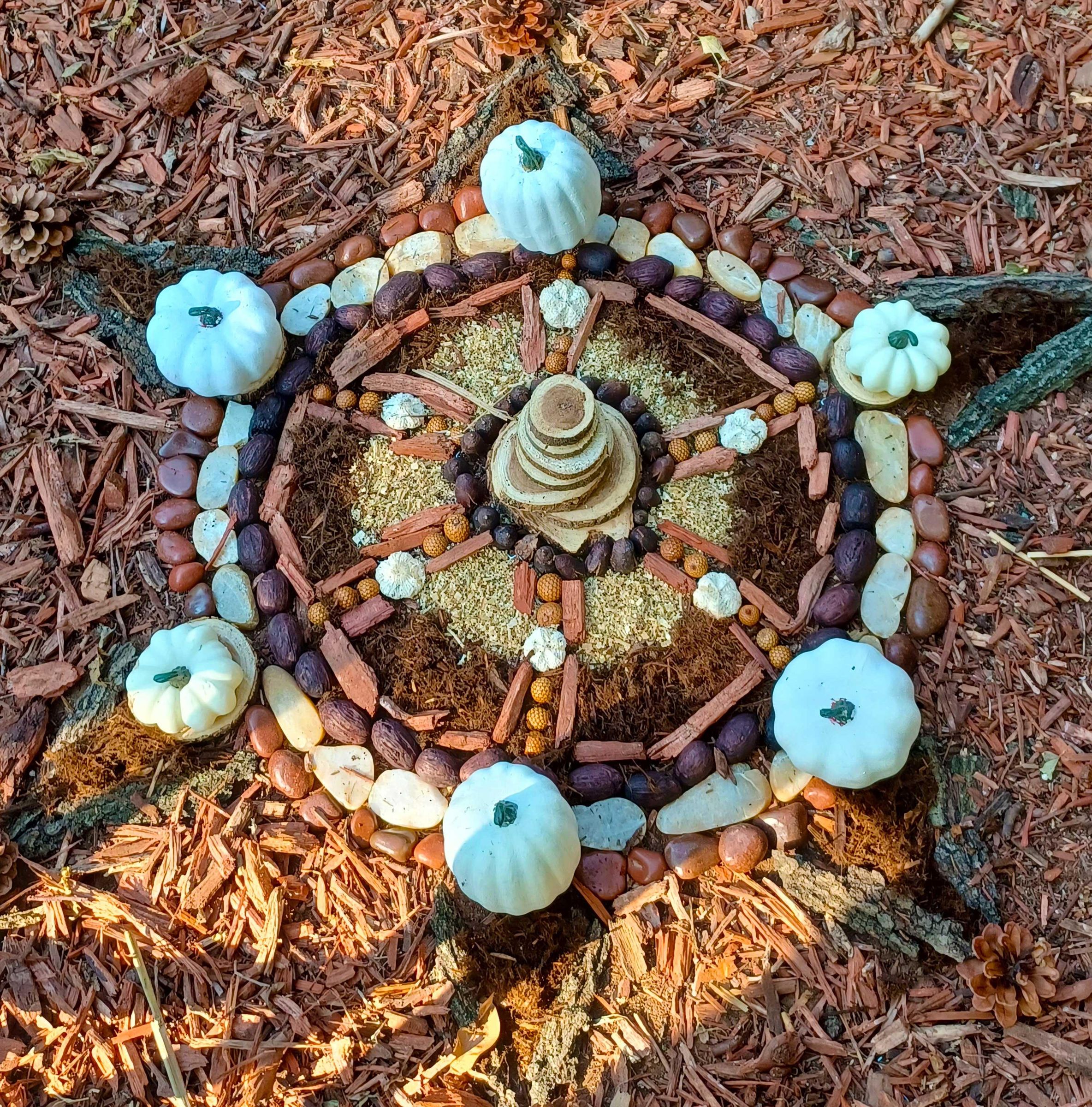 Garden Mandala Land Art 4 Steps Instructables