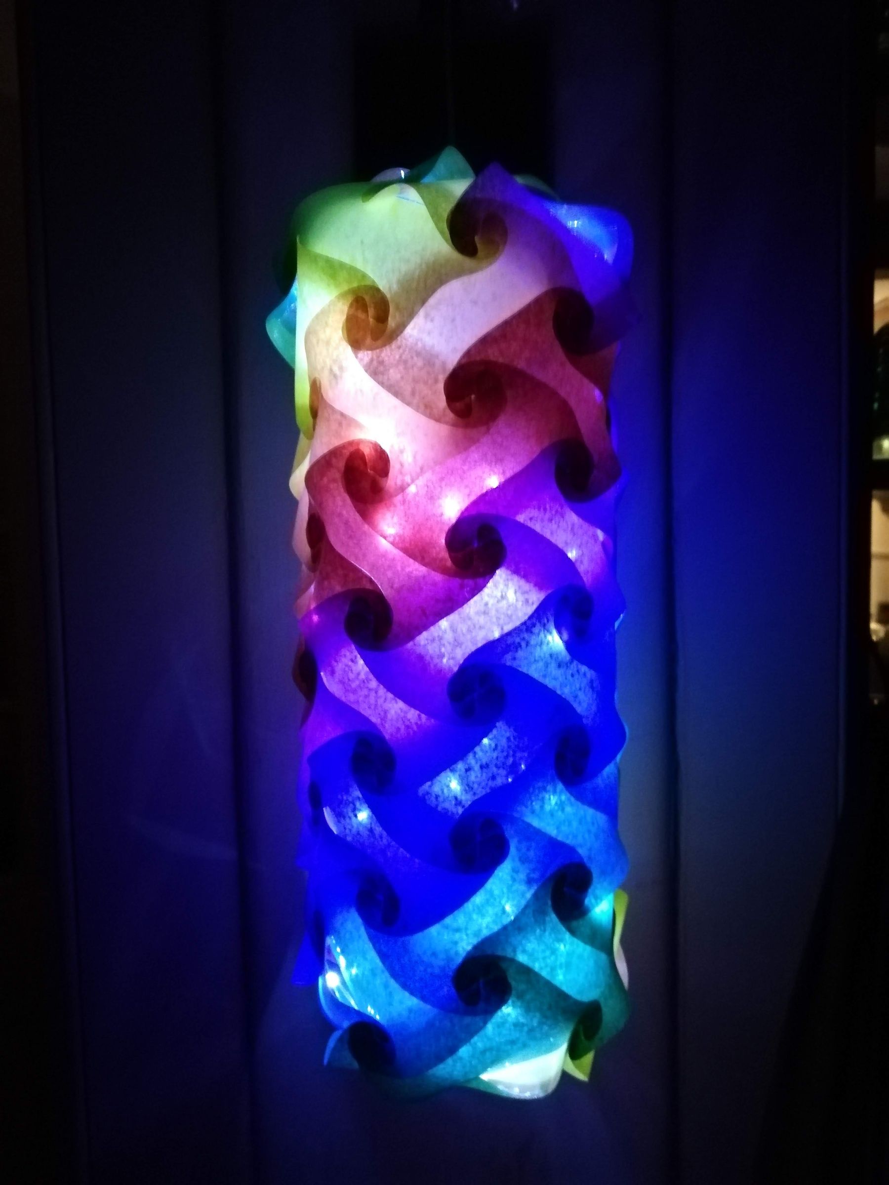 Rainbow IQ Puzzle Laminated Paper Lamp 9 Steps (with Pictures