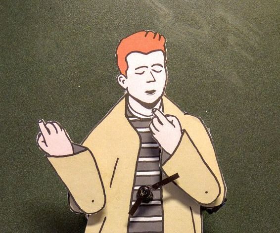 Rick Astley Clock