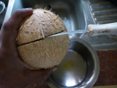 How to Perfectly Cut Open a Coconut Shell to Be Used in Other Craft ...