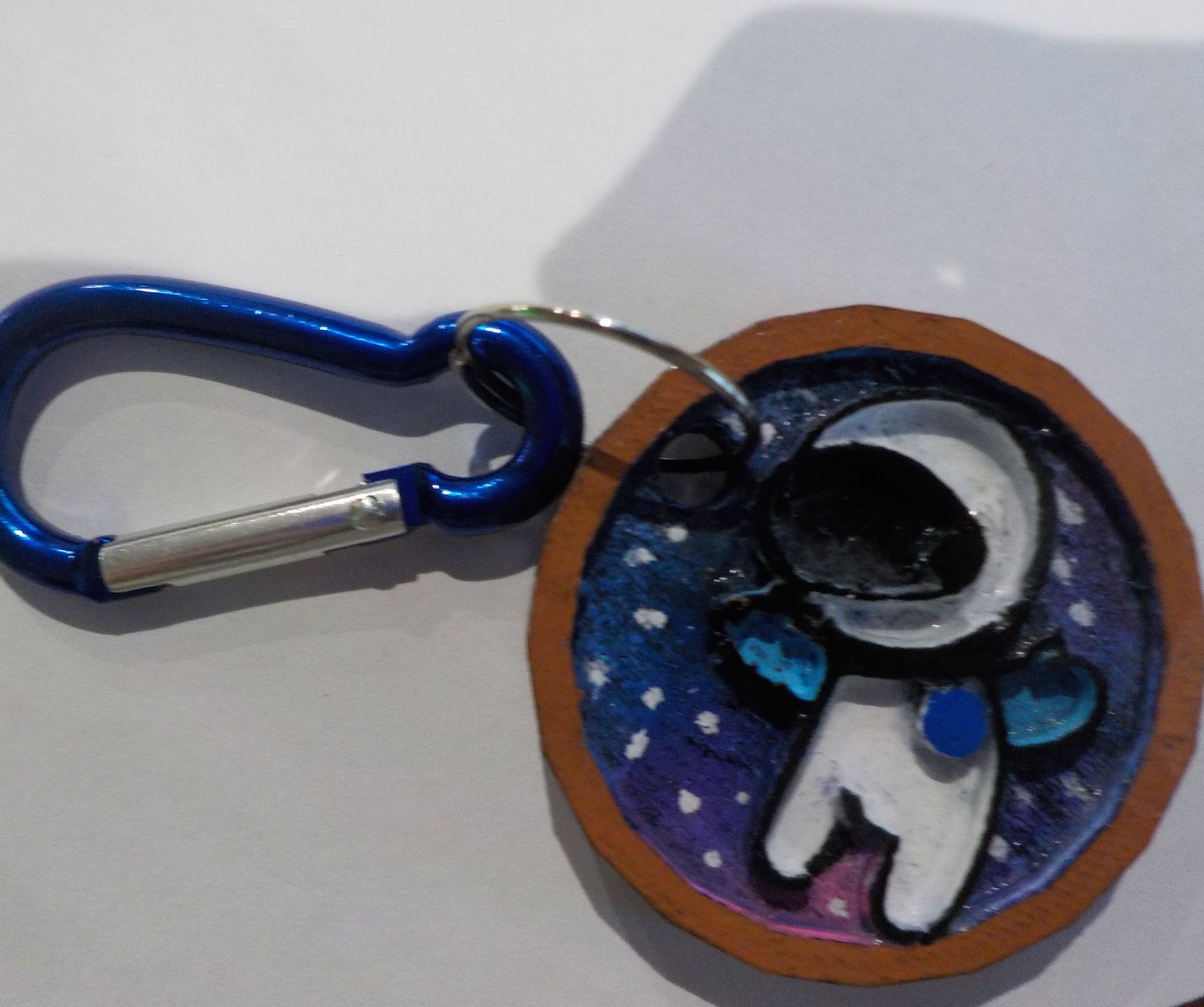 3D Printed Astronaut Keychain/ Llavero De Astronauta Impreso En 3D