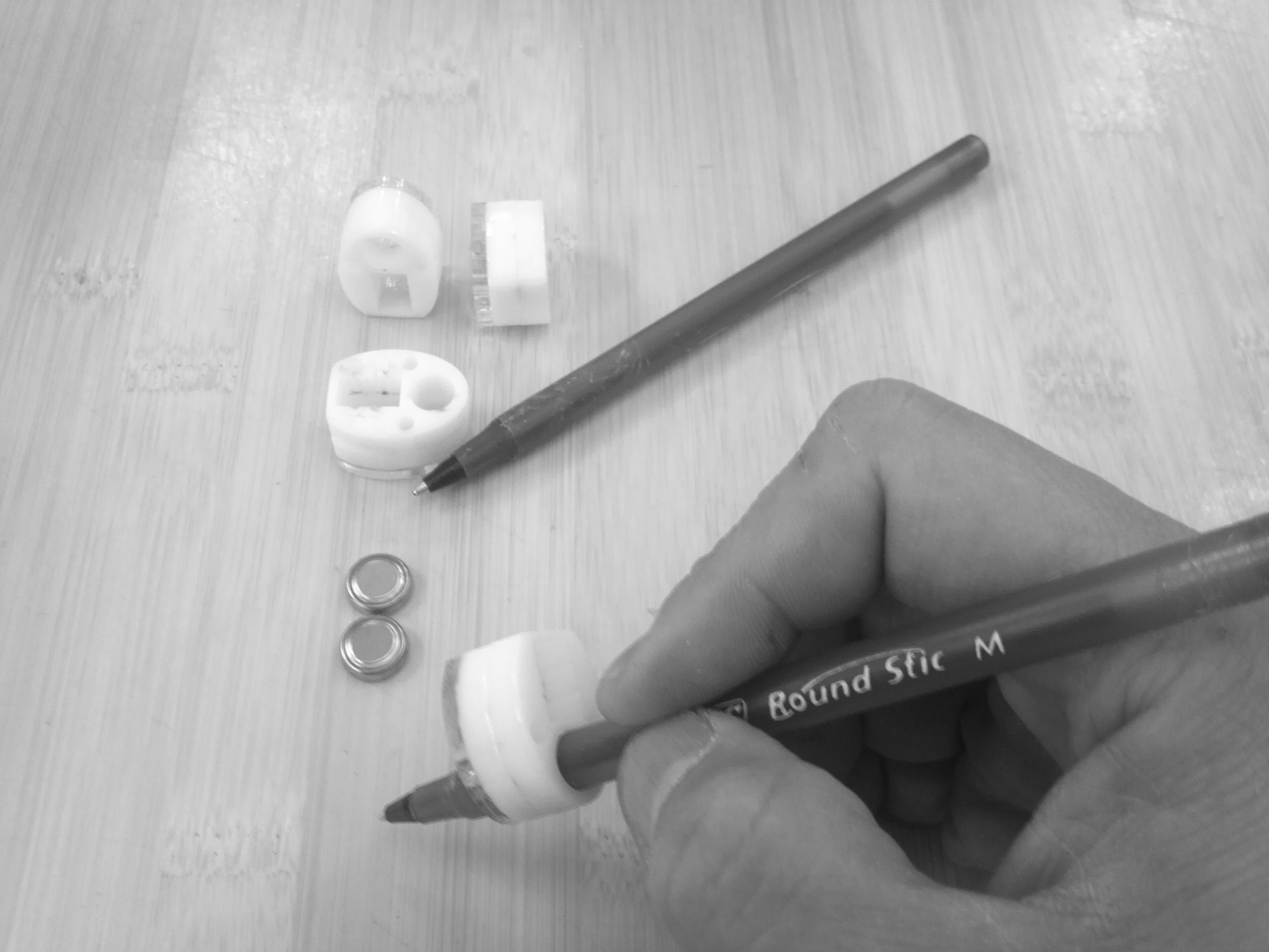 LED Light Pen Adapter, Red & White LED.  I Made in at TechShop