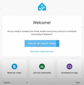 Configuring Home Assistant and Creating a Home Assistant Account