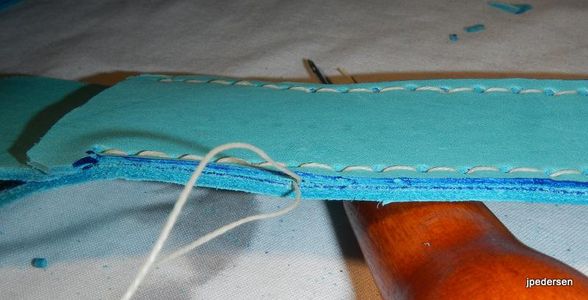 Finishing the Stitch and Tying Off the Thread Ends.