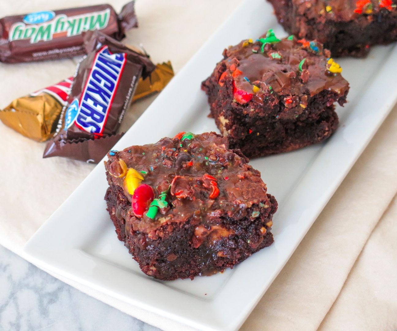 Candy Bar Brownies