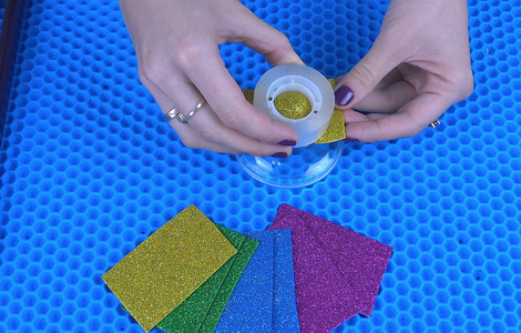 These Simple Dimples Are Very Easy to Make Because We Are Using Foam Paper Glitter!