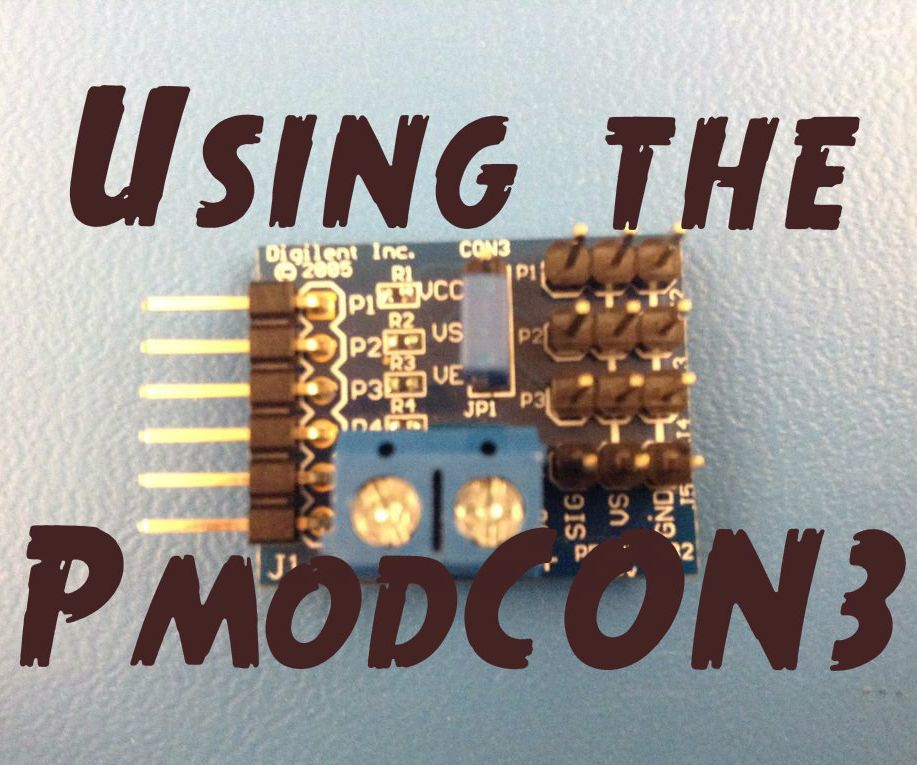 Using the PmodCON3 with chipKIT  products