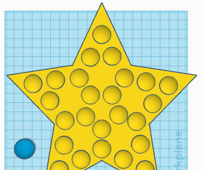 Star Shaped Board Game Made in Tinkercad