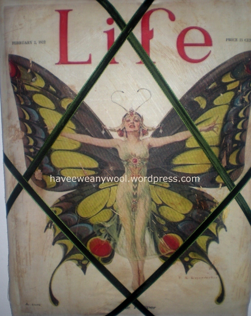 Vintage Print Notice Board