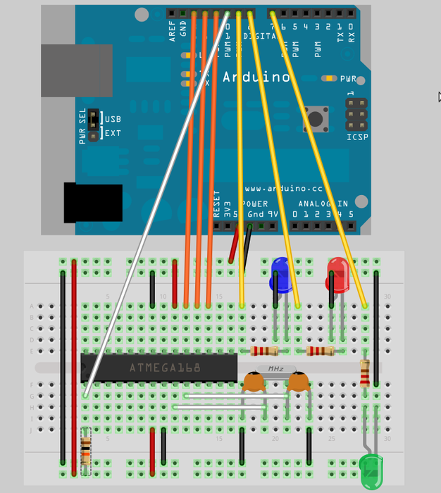 Arduino Avr Raspberry How to Program a AVR (arduino) With Another Arduino : 7 Steps ...