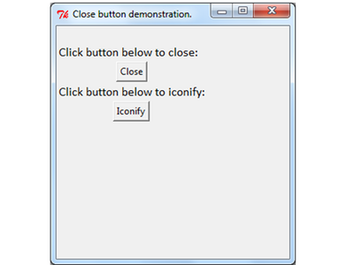 Python Programming GUI - Close and Iconify Methods