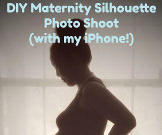 DIY Pregnancy Silhouette Photo with Your Phone!
