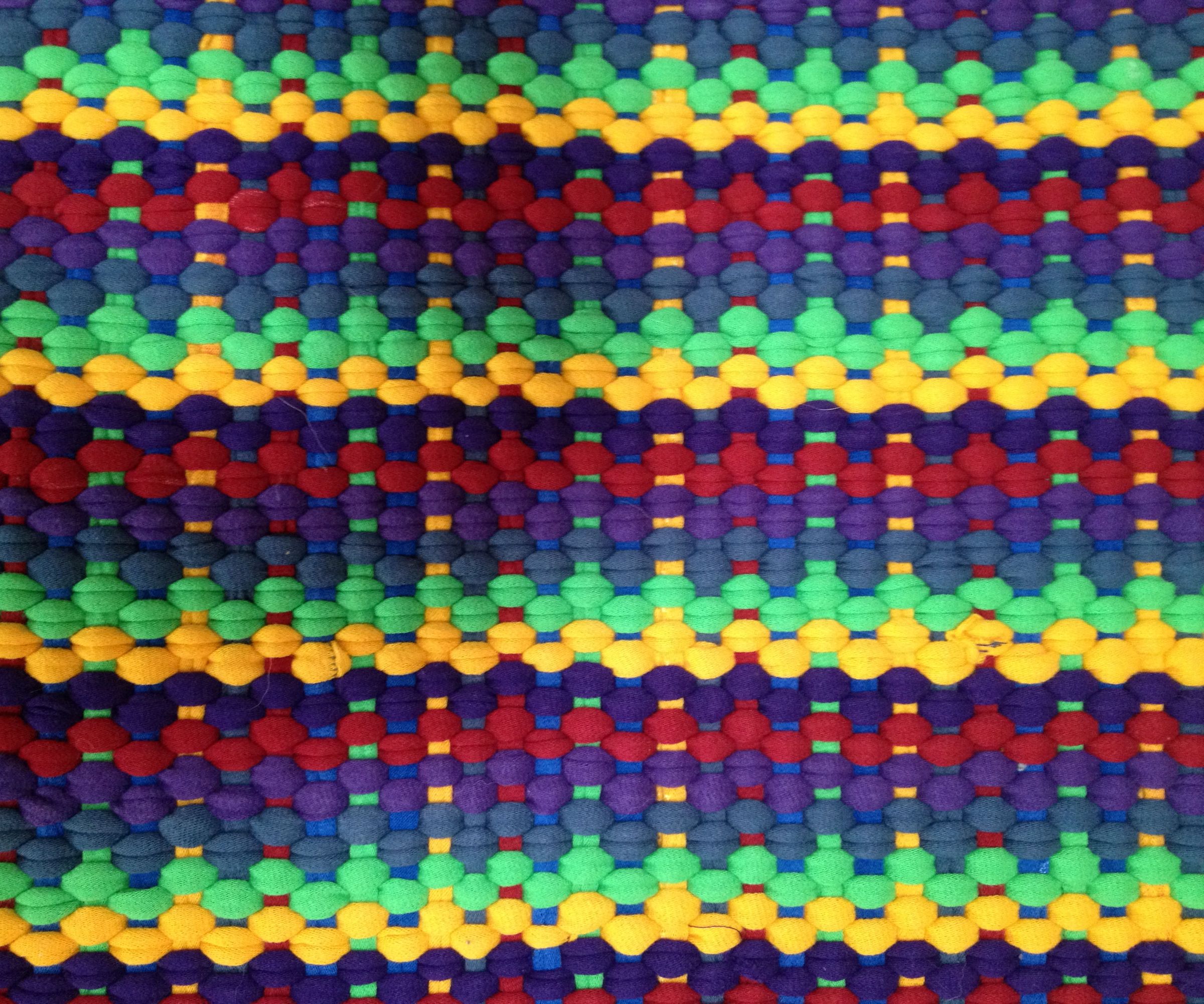 Rug Woven From T-shirts
