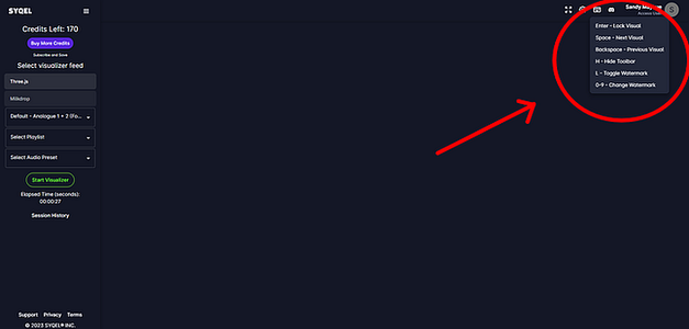 Customizing Your Visual As It's Recording