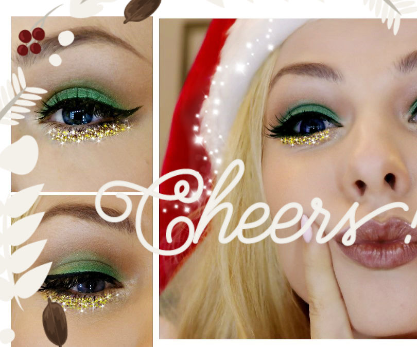 Christmas Makeup Tutorial With Glitter