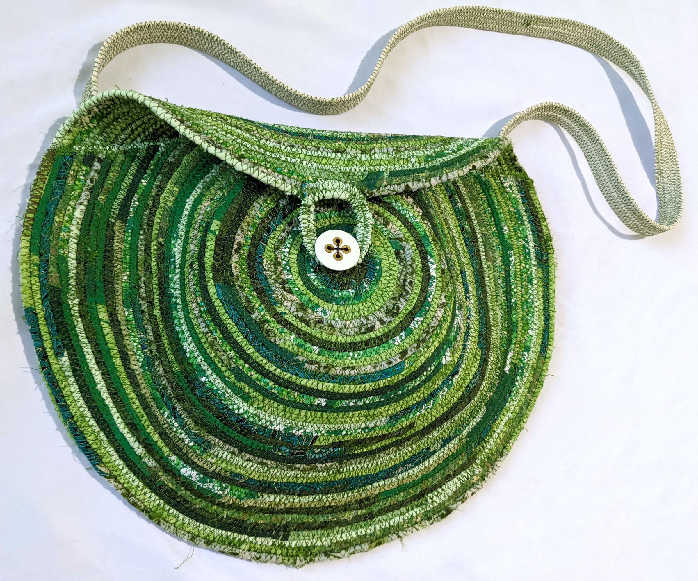 Scrap Fabric Rope Bag