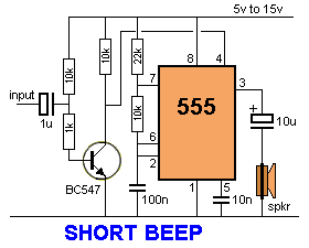 555 Timer Project: Short Beep : 4 Steps - Instructables