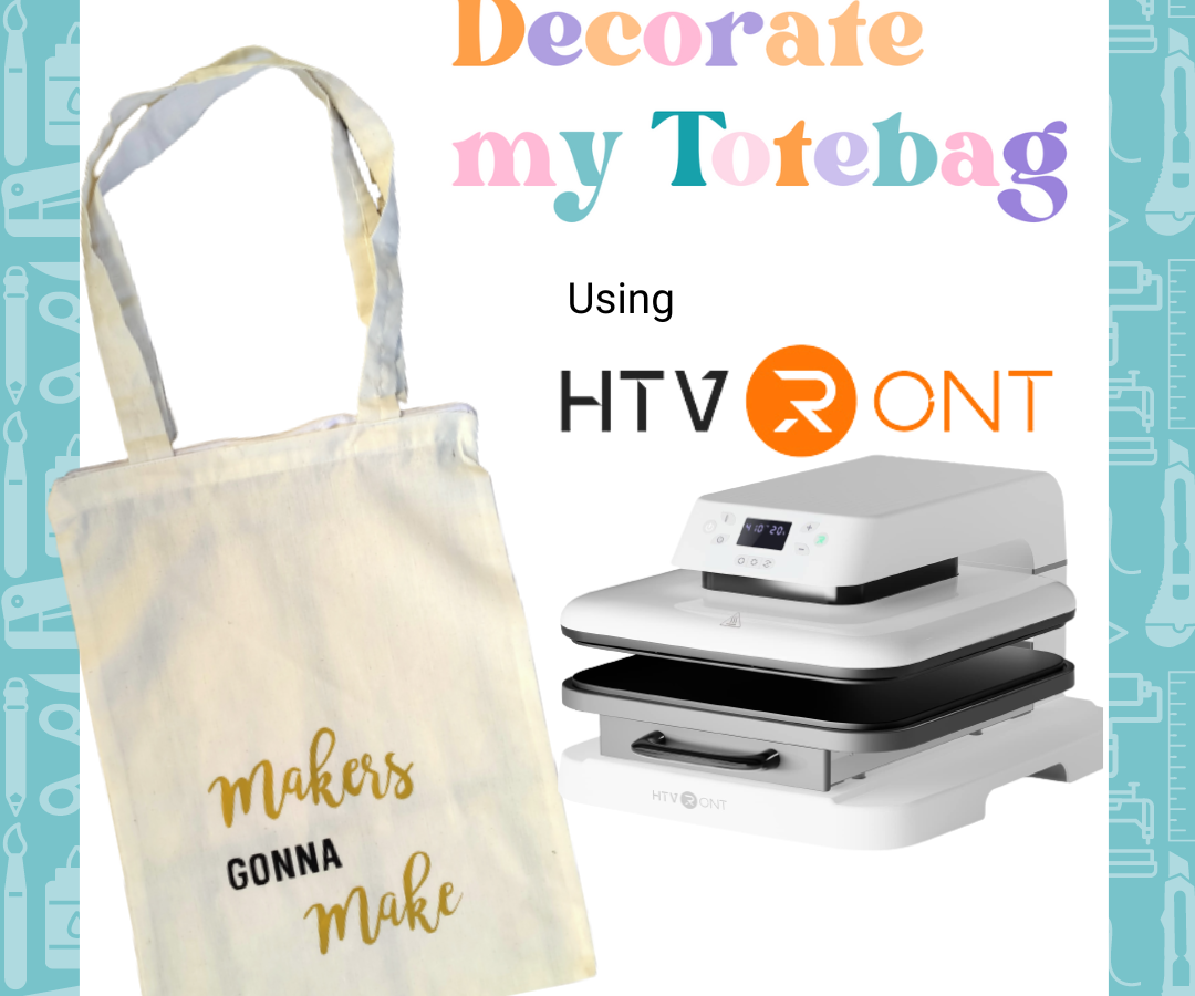 Custom Totebag With HTVRONT Auto Heat Press (Beginner Friendly)
