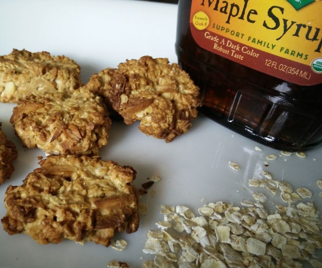 Eggless Maple Oats Cookies
