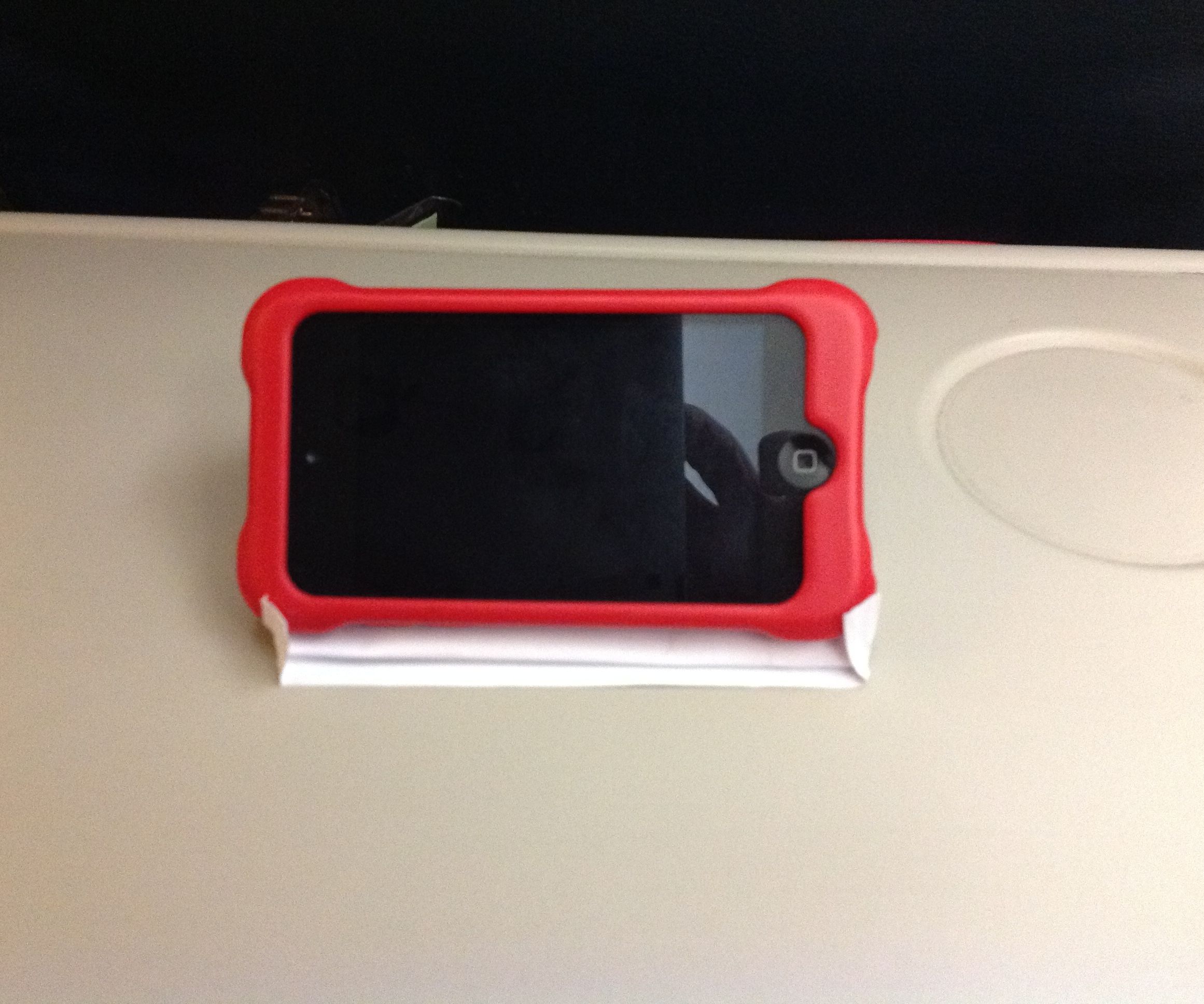 DON'T DISMISS THE EMESIS BAG (AS AN iPOD STAND)
