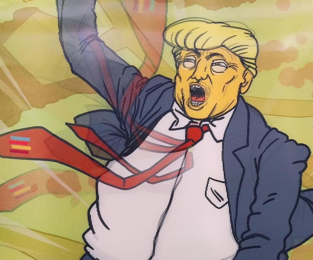How to Make a Lenticular of Donald Trump Riding an Atom Bomb at Home