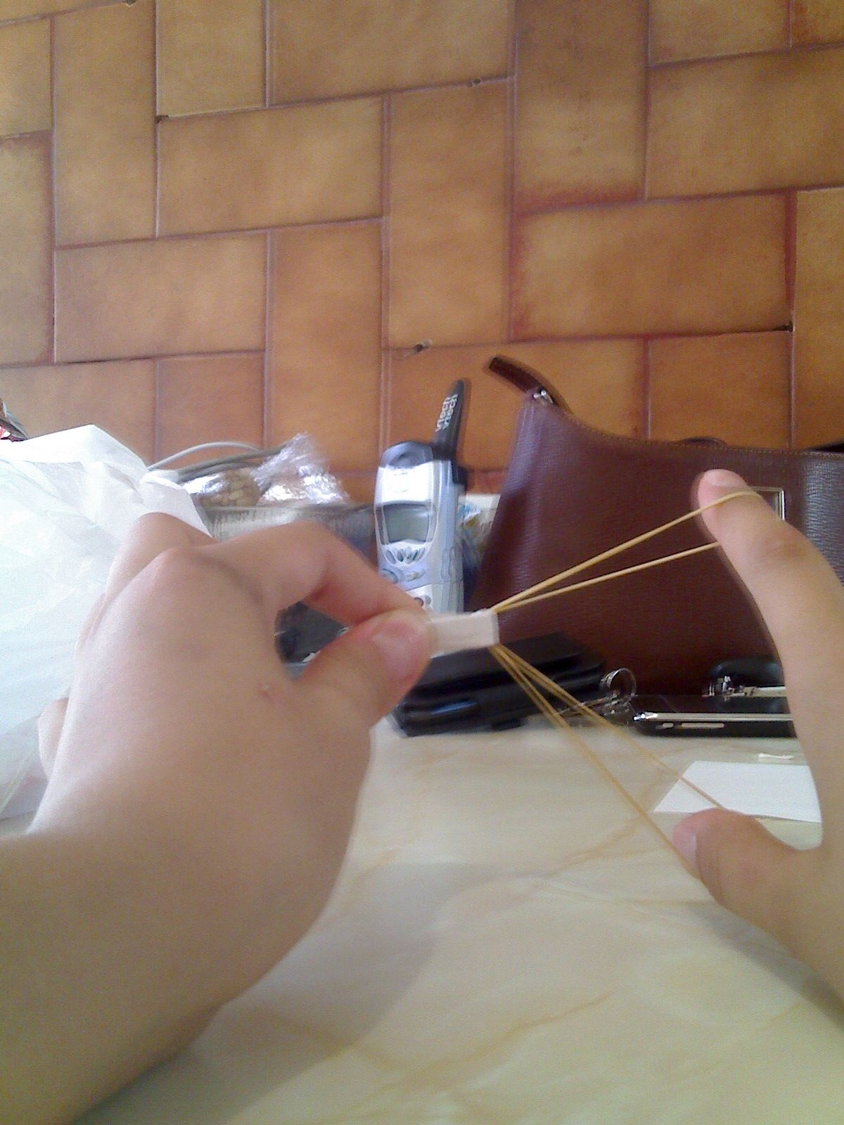 Rubberband Paper Launcher