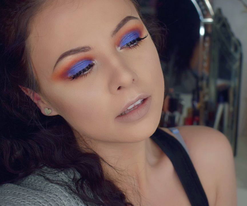 Royal Blue Smokey Eye - Morphe Jaclyn Hill Palette