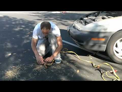 How to Start a Fire With a Car Battery
