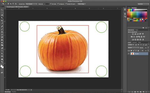 Make Your Initial Background Selection With the Magic Wand Tool