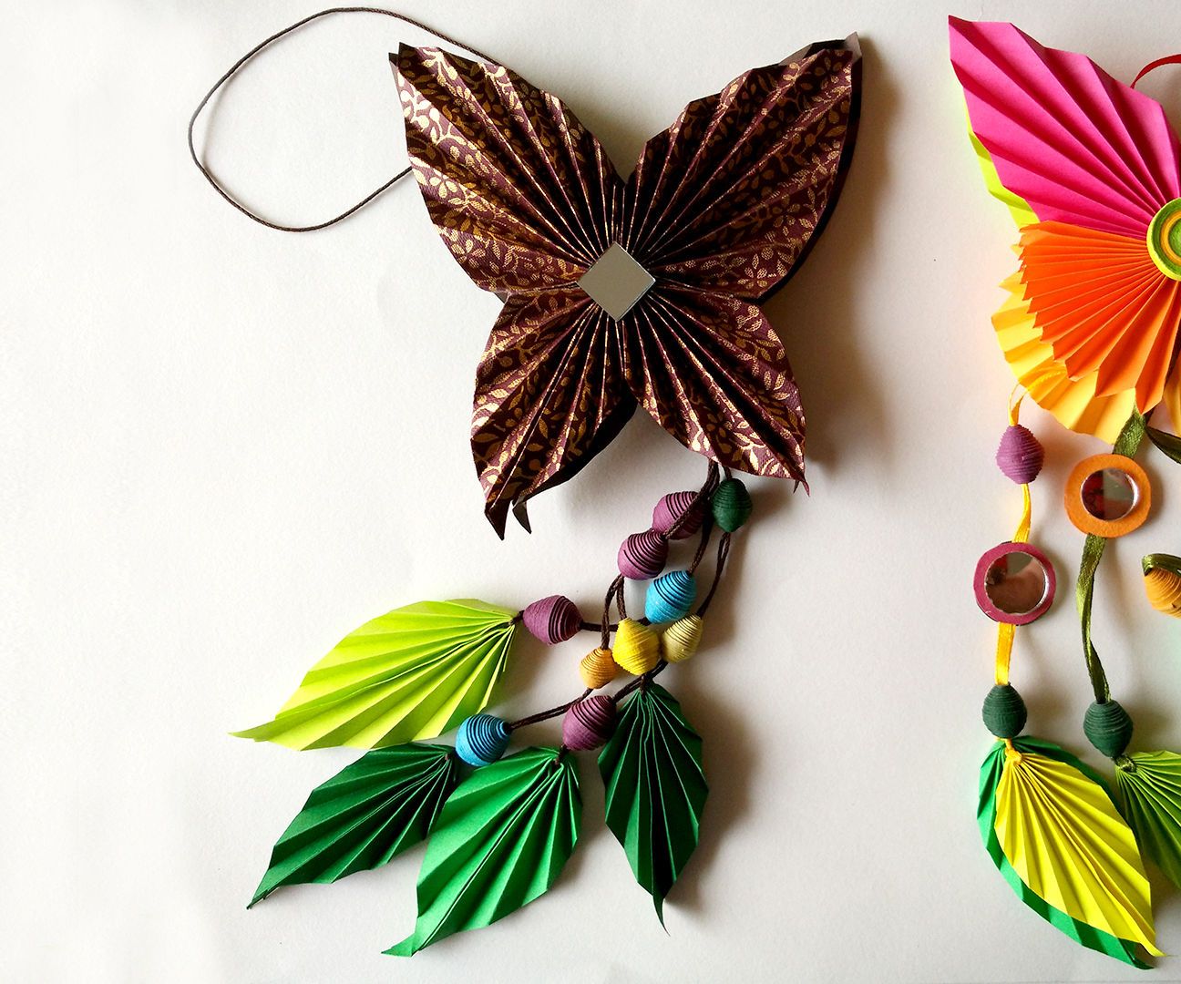 DIY : How to Make Origami Paper Butterfly Dangler | the Art of Paper Folding