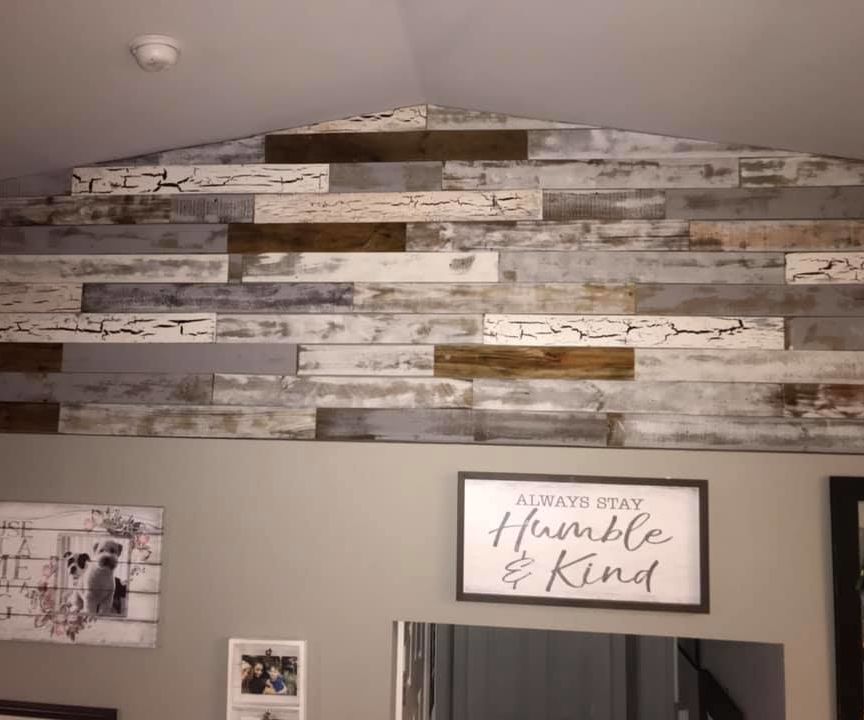 Faux Barn Boards!