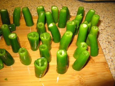 Preparing the Serrano Chilies Part 2