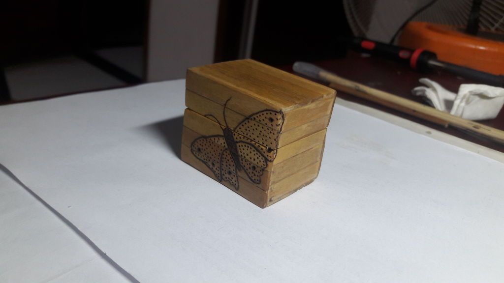 Small Wooden Box From Popsicle Sticks 6 Steps Instructables