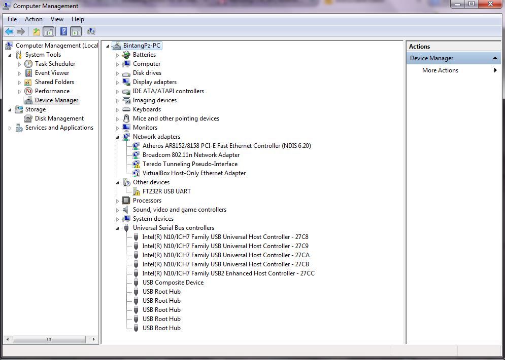 ft232r usb uart driver arduino