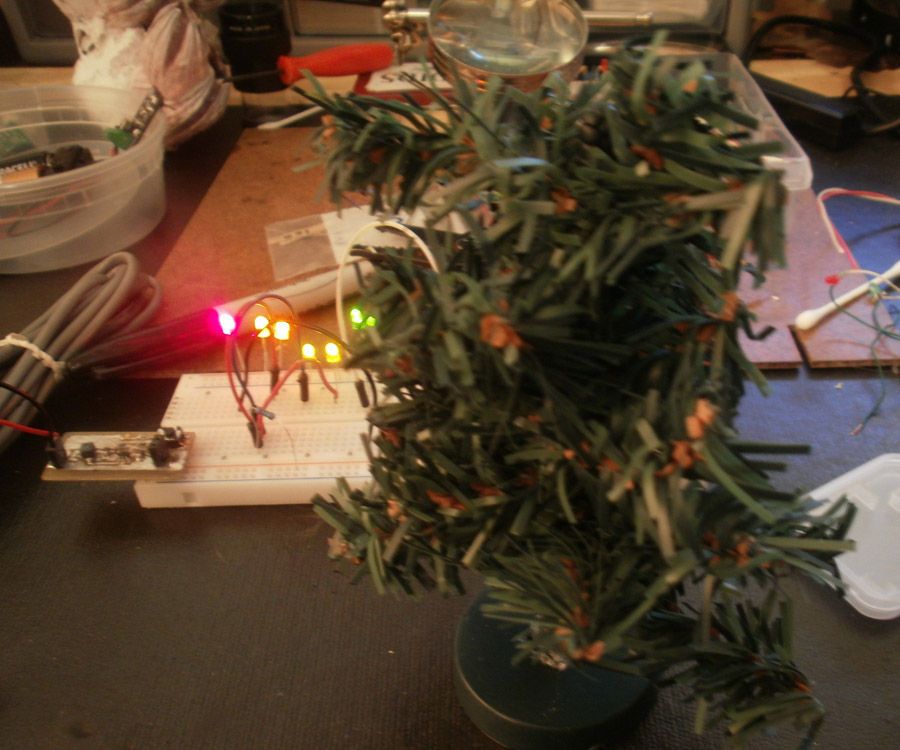 Christmas Tree - Mini With LEDs & USB
